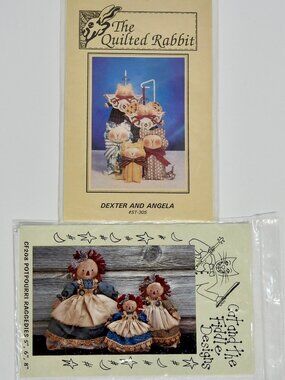 Bundle of Patterns for Dexter & Angela & Potpourri Raggedies Cottagecore Cats